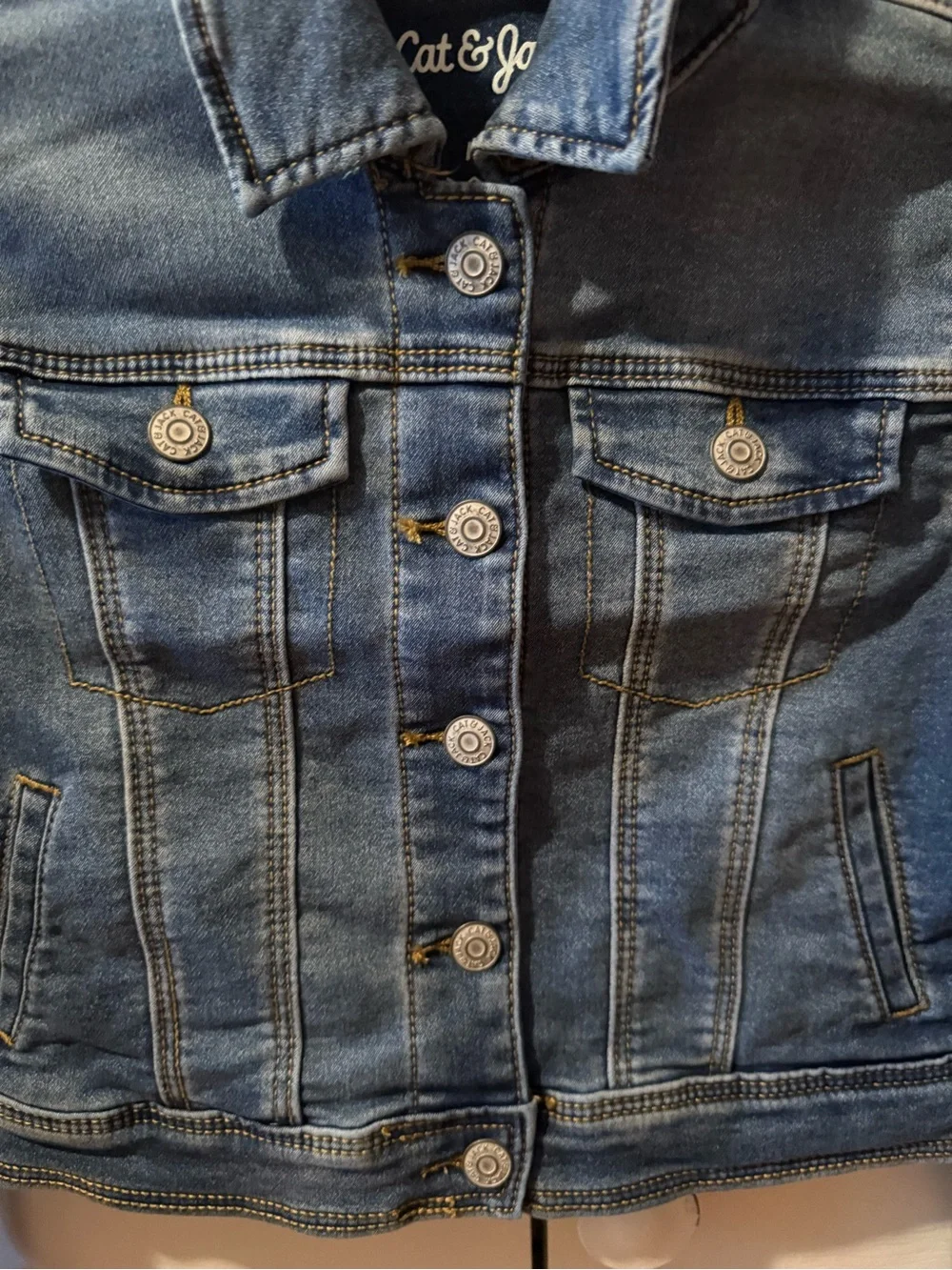 Cat & Jack Size Medium (8) Jean Jacket NWT Medium Wash